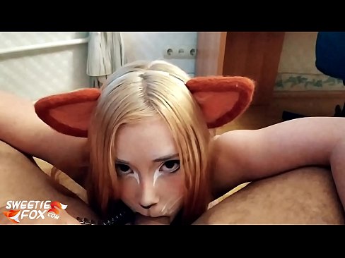 ❤️ कित्सुने तिच्या तोंडात डिक आणि कम गिळले ️❌ mr.xxxner.ru वर